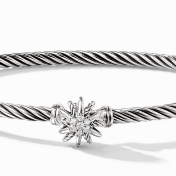 David Yurman silver bracelet Starburst with diamonds - Picture 3 of 15